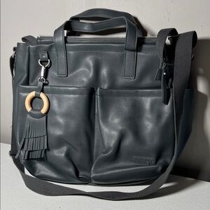 Skip Hop Simply Chic Dark Gray Tote Diaper Bag